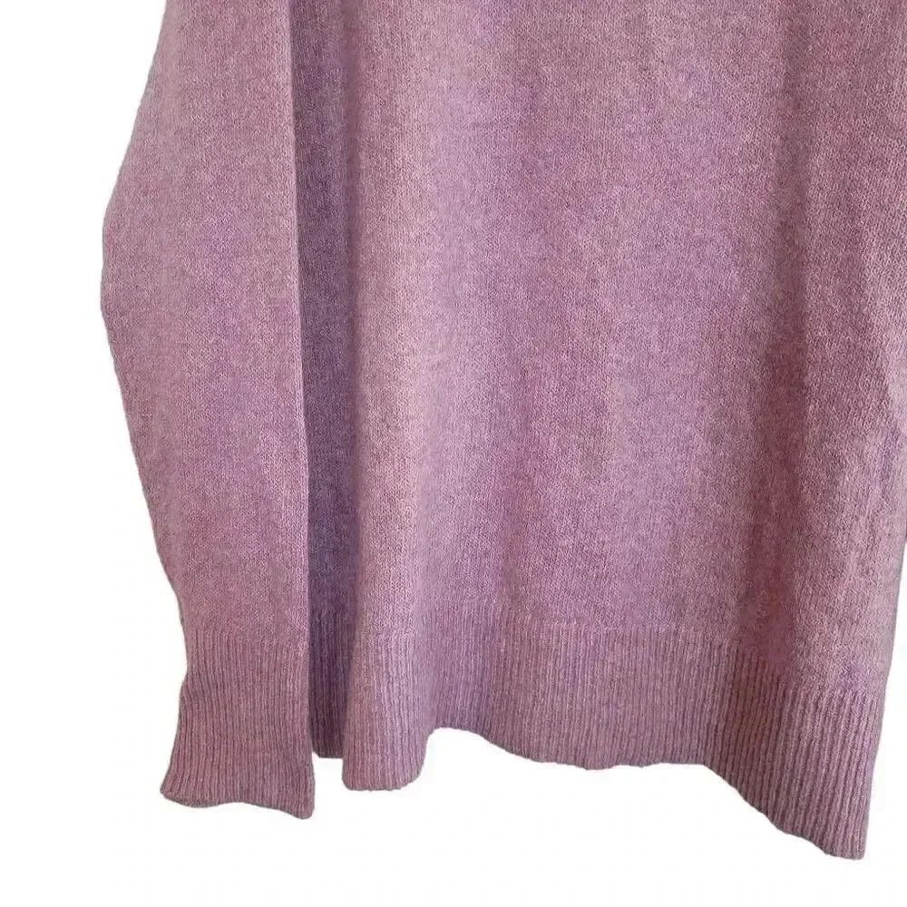 Ellen Tracy Women's Mulberry Heather Poly/Nylon/Spandex Crewneck Sweater NEW - Picture 8 of 12